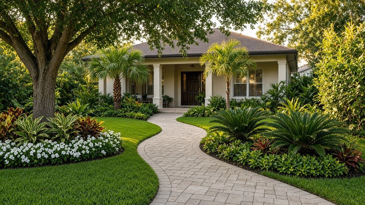 Local tropical xeriscaping project in Southwest Ranches, FL